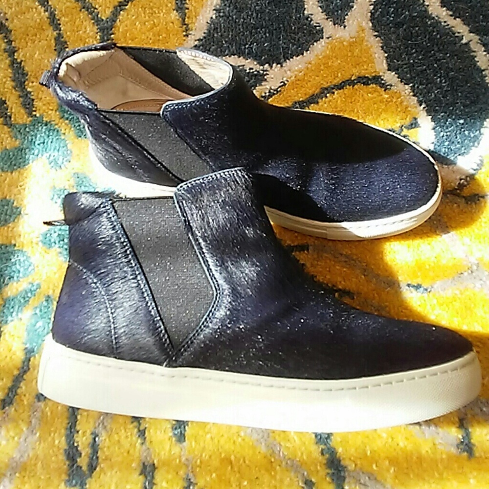 Boden pony hair sneakers